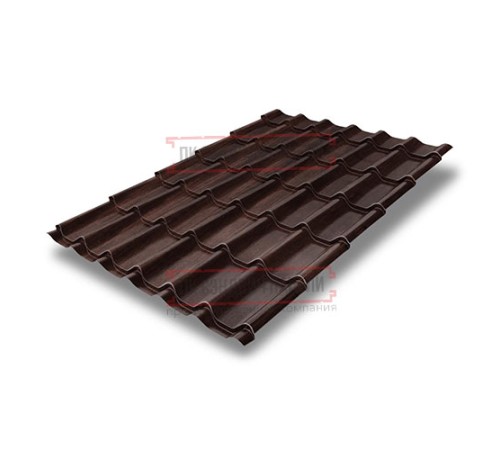 Металлочерепица классик плюс Cherry Wood Print Twincolor-0.45 Металлочерепица классик плюс Cherry Wood Print Twincolor-0.45