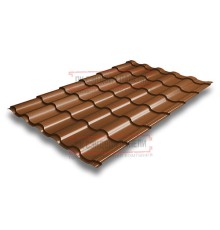 Металлочерепица Кредо Cuprum Steel Quarzit-0,5