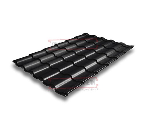 Металлочерепица Кредо RAL9005 Velur-0,5 Металлочерепица Кредо RAL9005 Velur-0,5
