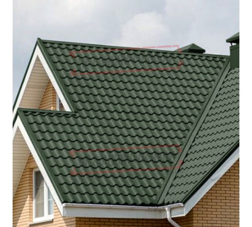 Металлочерепица Кредо RR11 GreenСoat Pural-0,5 Металлочерепица Кредо RR11 GreenСoat Pural-0,5