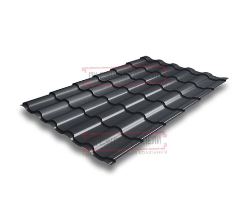 Металлочерепица Кредо RAL7024 Satin Мatt-0,5