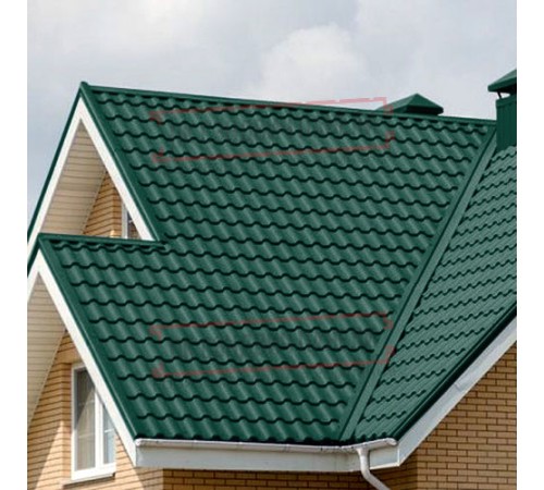 Металлочерепица Кредо RAL6005 Drap-0,45 Металлочерепица Кредо RAL6005 Drap-0,45