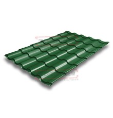 Металлочерепица Кредо RAL6002 Полиэстер-0,45