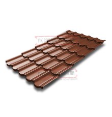 Металлочерепица Квинта плюс 3D RR750 GreenCoat PuRALMatt-0,5