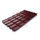 Металлочерепица Квинта плюс 3D RAL3005 Satin-0,5