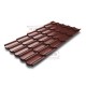 Металлочерепица Квинта плюс 3D RAL3009 Satin-0,5