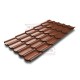 Металлочерепица Квинта плюс 3D RAL8004 Satin-0,5