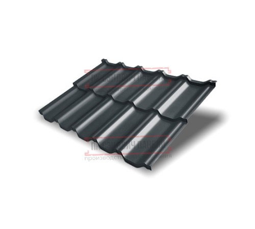Металлочерепица модульная Квинта Uno 3D RR23 GreenСoat Pural Matt-0,5 Металлочерепица модульная Квинта Uno 3D RR23 GreenСoat Pural Matt-0,5
