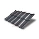 Металлочерепица модульная Квинта Uno 3D RAL7024 Drap-0,45