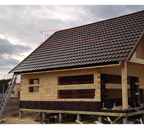 Металлочерепица модульная Квинта Uno 3D RAL8017 Rooftop Matte-0,5 Металлочерепица модульная Квинта Uno 3D RAL8017 Rooftop Matte-0,5