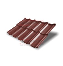 Металлочерепица модульная Квинта Uno 3D RR29 GreenСoat Pural-0,5