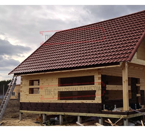 Металлочерепица модульная Квинта Uno 3D RR29 GreenСoat Pural-0,5 Металлочерепица модульная Квинта Uno 3D RR29 GreenСoat Pural-0,5