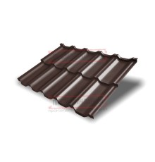 Металлочерепица модульная Квинта Uno 3D RAL8017 Satin-0,5
