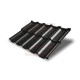 Металлочерепица модульная Квинта Uno 3D RAL9005 Velur-0,5