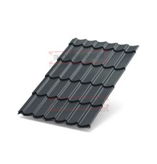 Металлочерепица Ламонтерра XL RAL7024 Призма-0.5