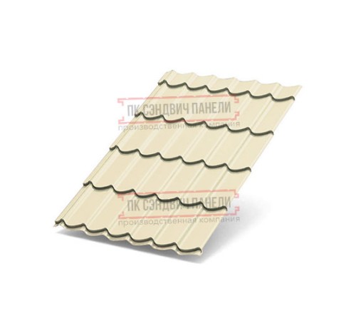 Металлочерепица Макси RAL1015 Norman-0.5 Металлочерепица Макси RAL1015 Norman-0.5