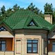 Металлочерепица Модерн RAL6002 Полиэстер-0,45