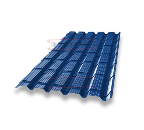 Металлочерепица Квадро профи RAL5005 Satin-0,5