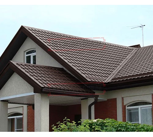 Металлочерепица Монкатта RAL8017 Rooftop Matte-0,5