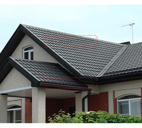 Металлочерепица Монкатта RAL7016 Rooftop Matte-0,5 Металлочерепица Монкатта RAL7016 Rooftop Matte-0,5