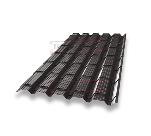 Металлочерепица Квадро профи RR32 Rooftop Matte-0,5