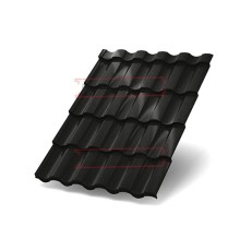 Металлочерепица Монтекристо-XL RAL9005 PURMAN-0.5