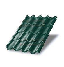 Металлочерепица Монтерроса-M RAL6005 PURMAN-0.5