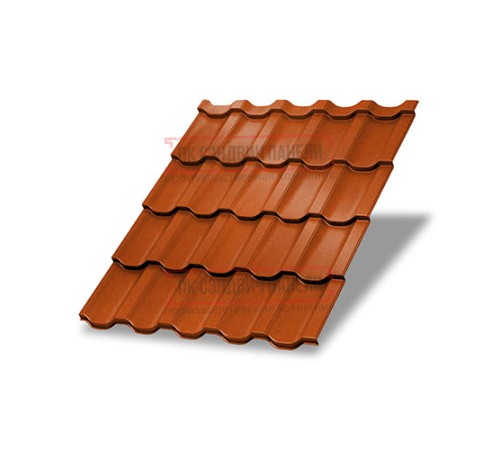 Металлочерепица Трамонтана-X Copper/Copper AGNETA-0.5