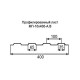Профнастил МП10 оцинкованный с нестандартной шириной 0,4 м толщина 0,35
