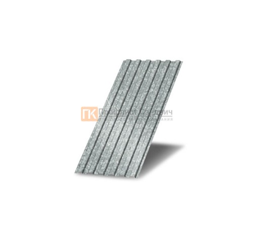 Профнастил МП10 оцинкованный с нестандартной шириной 0,6 м толщина 0,45