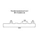 Профнастил МП10 оцинкованный с нестандартной шириной 0,6 м толщина 0,65