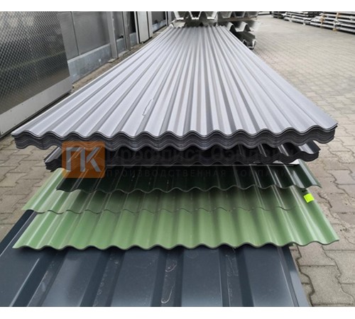 Профнастил МП18 окрашенный с нестандартной шириной 1 м толщина 0,5