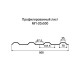 Профнастил МП20 окрашенный с нестандартной шириной 0,5 м толщина 0,45