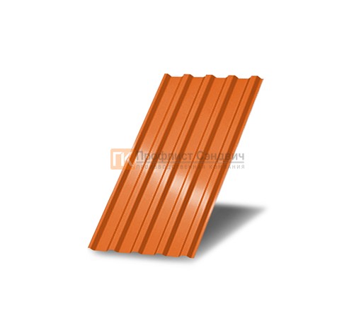 Профнастил МП20 окрашенный с нестандартной шириной 0,6 м толщина 0,45