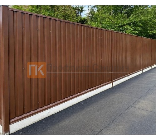 Профнастил МП35 окрашенный с нестандартной шириной 0,7 м толщина 0,4