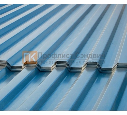 Профнастил МП35 оцинкованный с нестандартной шириной 0,3 м толщина 0,6