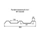 Профнастил МП35 оцинкованный с нестандартной шириной 0,5 м толщина 0,6