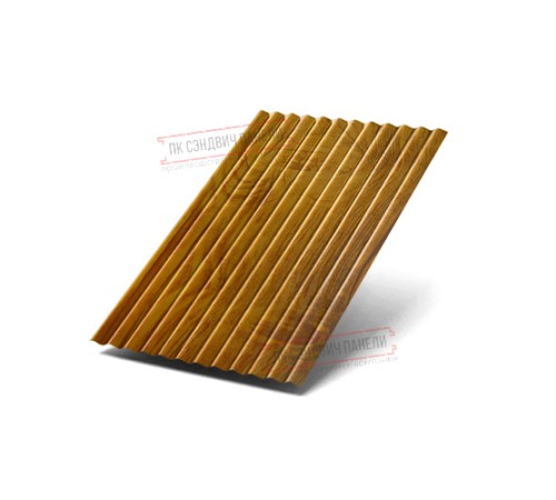 Профилированный лист МП18х1100 ECOSTEEL_T-ЗолотойДуб-0.5 Профилированный лист МП18х1100 ECOSTEEL_T-ЗолотойДуб-0.5