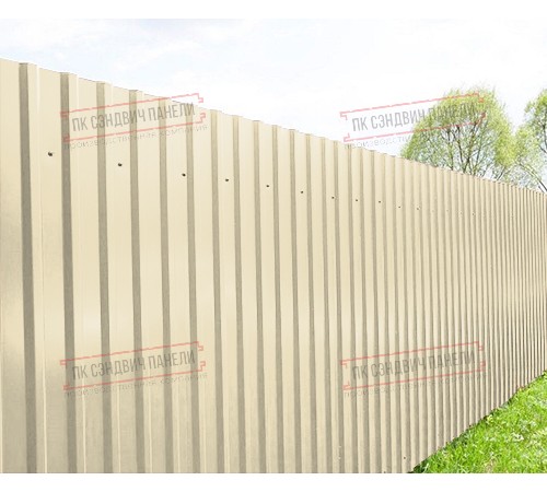 Профилированный лист МП20х1100 Norman RAL-1015-0.5 Профилированный лист МП20х1100 Norman RAL-1015-0.5