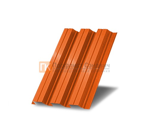Профнастил Н75 окрашенный с нестандартной шириной 0,6 м толщина 0,45