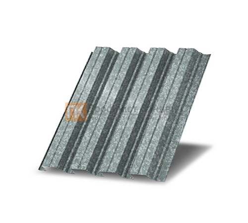 Профнастил Н75 оцинкованный с нестандартной шириной 0,8 м толщина 0,35