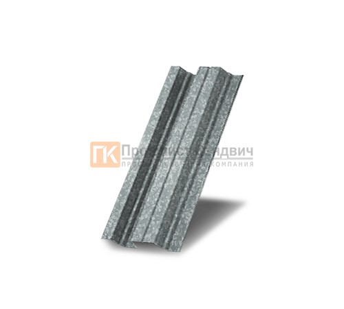 Профнастил Н75 оцинкованный с нестандартной шириной 0,3 м толщина 0,45