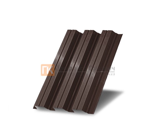 Профнастил Н75 окрашенный с нестандартной шириной 0,6 м толщина 0,7