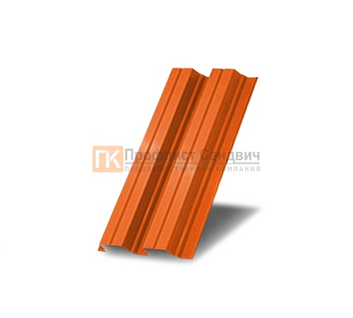 Профнастил Н75 окрашенный с нестандартной шириной 0,4 м толщина 0,45