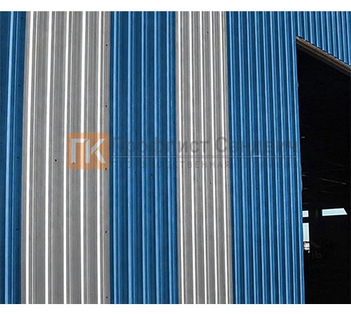 Профнастил НС35 окрашенный с нестандартной шириной 0,8 м толщина 0,6