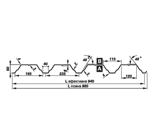 Перфорированный профнастил Т60-1,2 Полиуретан