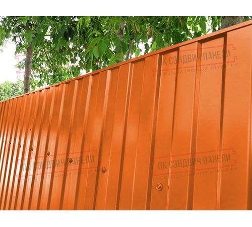 Профилированный лист МП10х1100 Norman RAL2004-0.5 Профилированный лист МП10х1100 Norman RAL2004-0.5
