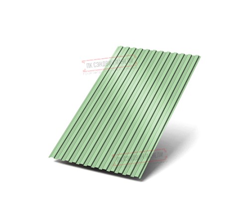 Профилированный лист МП10х1100 Norman RAL6019-0.5 Профилированный лист МП10х1100 Norman RAL6019-0.5
