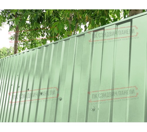 Профилированный лист МП10х1100 Norman RAL6019-0.5 Профилированный лист МП10х1100 Norman RAL6019-0.5