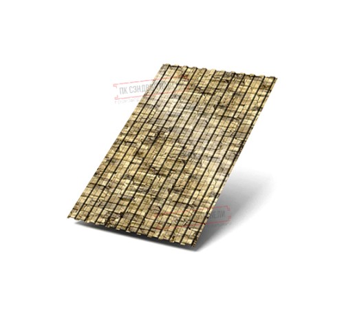 Профилированный лист МП10х1100 ECOSTEEL-Песчаник-0.5 Профилированный лист МП10х1100 ECOSTEEL-Песчаник-0.5